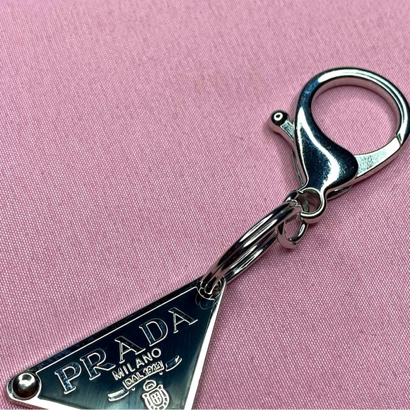 Authentic Black Prada Repurposed Keychain - Picture 2 of 3